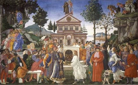 Sistine wall frescoes, The Temptations of Christ, Botticelli. | Botticelli art, Sandro ...