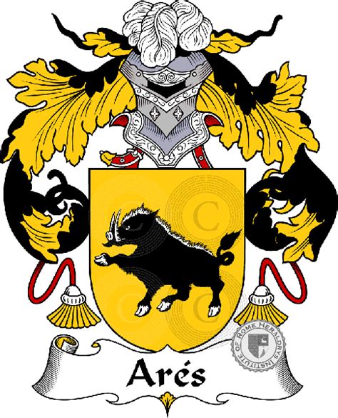 Ares familia heráldica genealogía escudo Ares