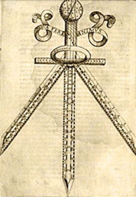 Galileo Galilei Military Compass : Galileo galilei was an italian scientist who formulated the ...