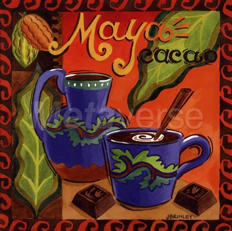 Mayan Chocolate picture at CoffeePictures.net | Chocolate art, Coffee art, Fine art prints