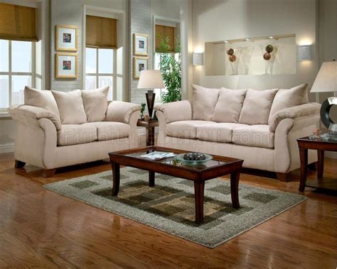 Cream Colored Sofa And Loveseat | Baci Living Room