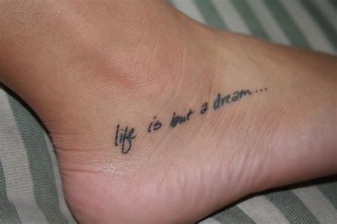 Tattoo Art Styles: foot tattoo quotes