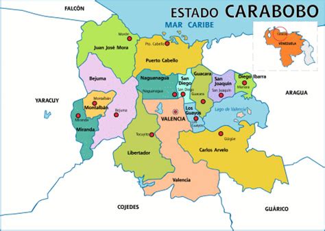 Blog de Biologia: Lista Municipios y Capitales del Estado Carabobo ...