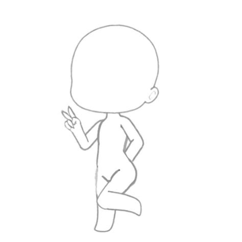 Pin by 🌙 Akira 🌙 on Gacha base poses | Chibi drawings, Drawing base, Anime poses reference