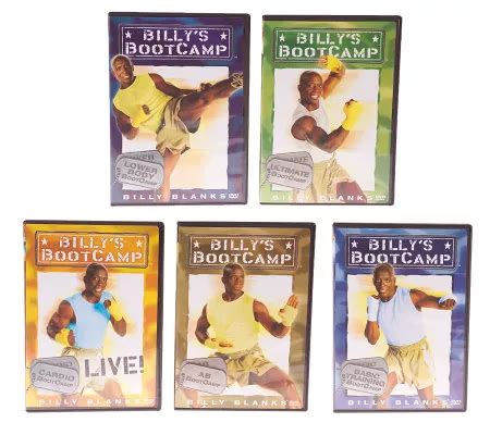 Billy Blanks' BootCamp 5 DVD or VHS Workout System w/Billy Bands - QVC.com