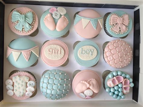Baby Shower Cupcakes - Boy or Girl? Baby shower cupcakes Baby Shower Kuchen, Baby Shower Cupcake ...