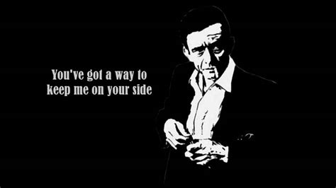 Johnny Cash - I Walk The Line - LYRICS - YouTube