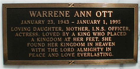 Warrene Ott (1943 - 1995) - Find A Grave Memorial