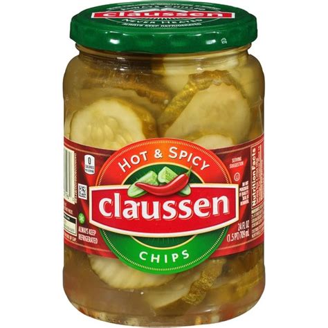 Claussen Hot & Spicy Chips Pickle (24 fl oz) - Instacart