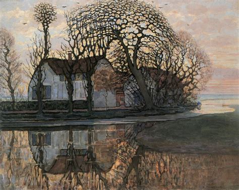 Piet Mondrian, Farm at Duivendrecht, 1907 | Mondrian kunst ...