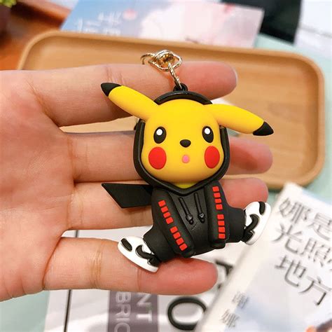 Cartoon Cute Pokemon Pikachu car keychain bag accessories | Etsy