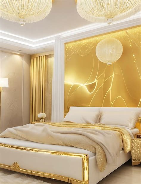 Premium AI Image | Luxury bedroom interior with marble flooring