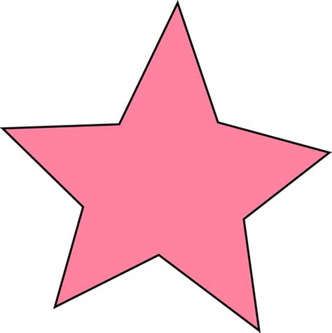 pink star clipart - Clip Art Library