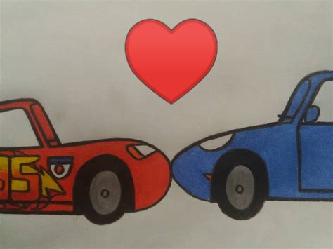 Lightning McQueen x Sally Carrera - Kiss by FancyWesternToons on DeviantArt