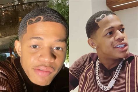 Drake, 21 Savage Flame YK Osiris for Heart Shaved Into His Hair - XXL