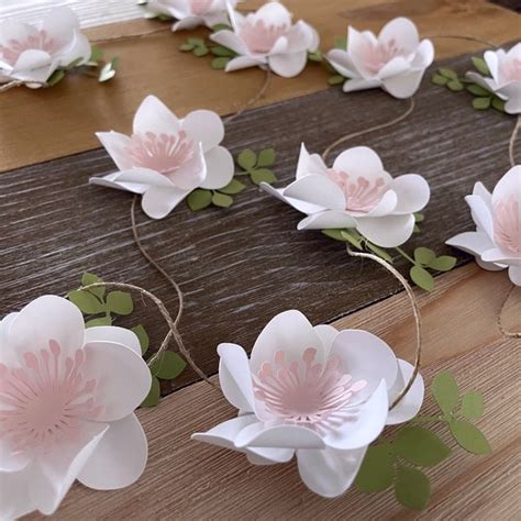 Paper Flower Garland - Etsy