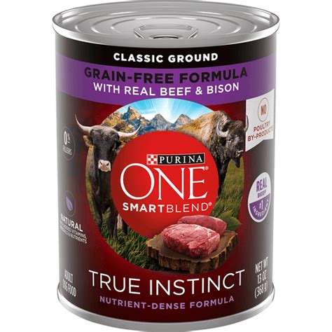 Purina ONE Grain Free Wet Dog Food, SmartBlend True Instinct Classic ...