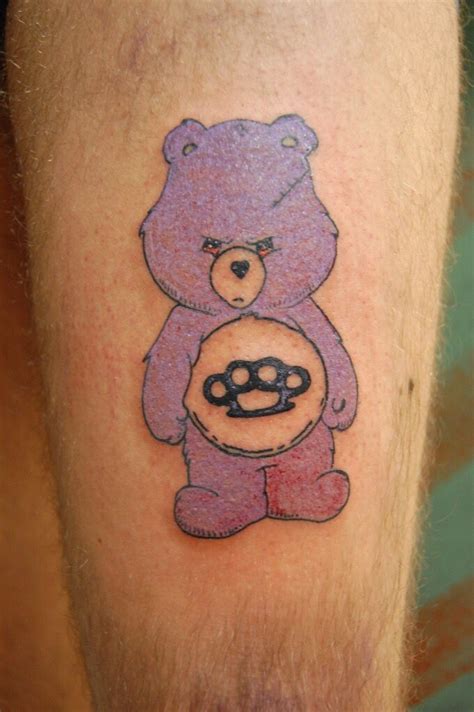 Weed Care Bear Tattoo