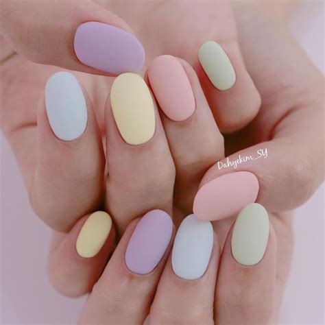 Top 98+ imagen uñas acrilicas color pastel - Abzlocal.mx