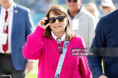 Tennessee Titans owner Amy Adams Strunk looks on prior to the game ...