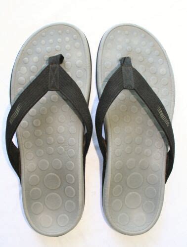 Orthaheel Arch Support Black Orthotic Footbed Flip Flop Sandals - Sz 11 | eBay