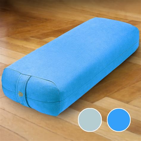 Florensi Yoga Bolster, Premium Velvet Bolster Pillow (26"x11"x5.5 ...