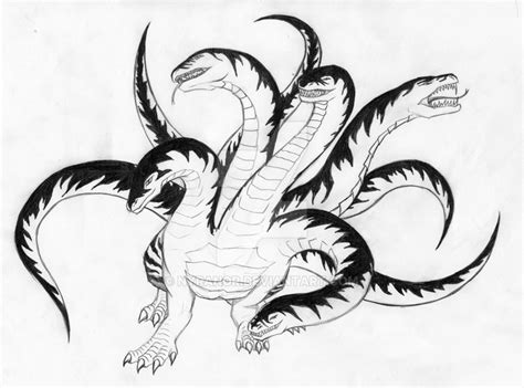 Hydra Dragon Drawing at GetDrawings | Free download