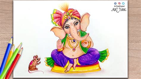 Ganesh Chaturthi Special | How to Draw Ganpati | Lord Ganesha Pencil ...