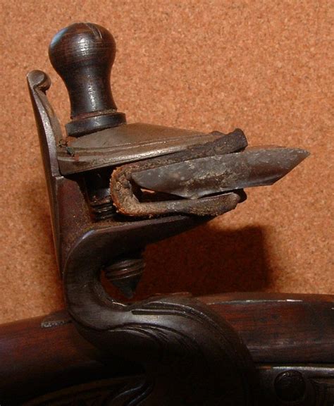 A Woodsrunner's Diary: Fitting A Gun Flint In The Lock.