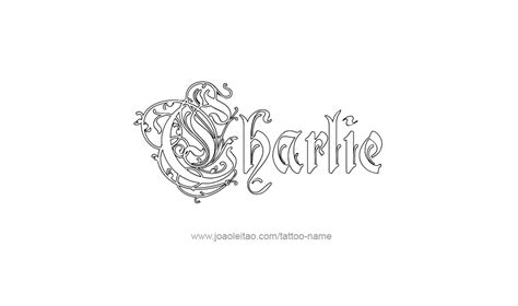 Charlie Name Tattoo Designs