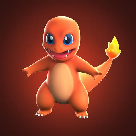 ArtStation - Charmander fan art Blender