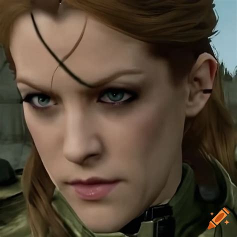 Riley keough as npc in metal gear solid on Craiyon