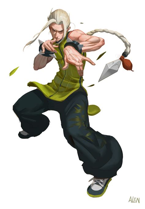 Drawing of kung fu fighter - maharetail