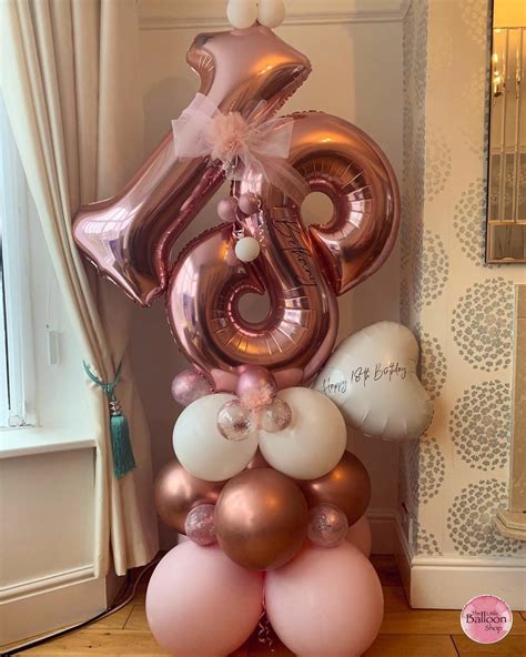 Pin by Emma Barnes on Balloons | 18th birthday decorations, Birthday ...