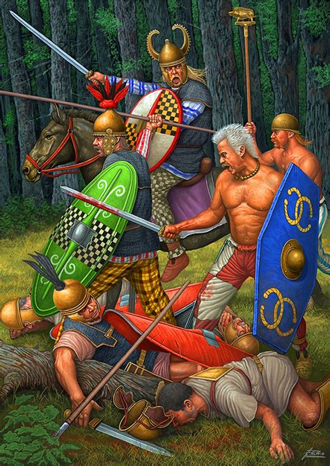 Gallic warriors massacring Roman legionaries | Celtic warriors, Gaul warrior, Ancient warfare