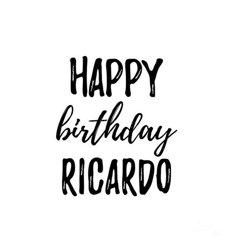 Happy Birthday Ricardo Photograph by Funny Gift Ideas