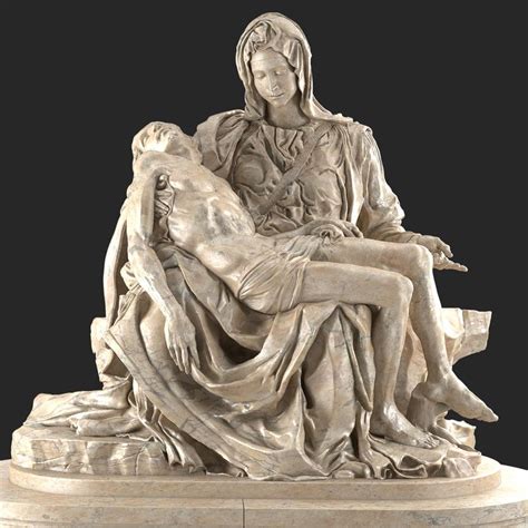 Michelangelo Buonarroti: Sculpture "Pietà" (1489-99) | Michelangelo sculpture, Pieta statue ...