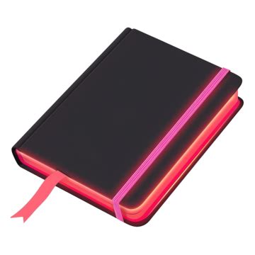 Neon Notebook With Spring Red Color Image Flat Style, Neon, Notebook, Notepad PNG Transparent ...