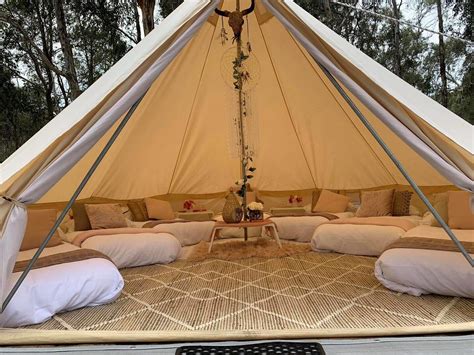 Outdoor Waterproof Canvas Bell Tent 6M Hunting Glamping Camping Family Yurt Tent | eBay