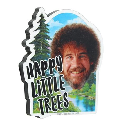 Bob Ross 3" Funky Chunky Magnet: Happy Little Trees - Walmart.com ...