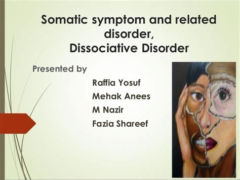 somatic symptoms disorder and dissociation disoder