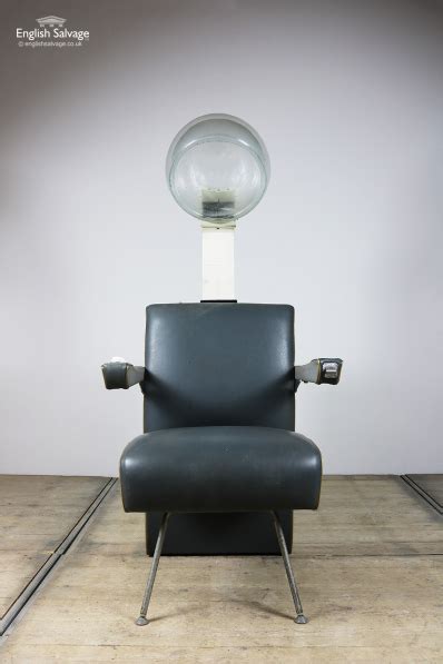 Vintage Silver Jet Hair Salon Dryer Chair