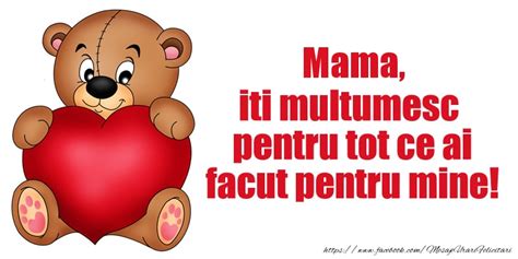 Felicitari de multumire pentru Mama - Mama iti multumesc pentru tot ce ai facut pentru mine ...