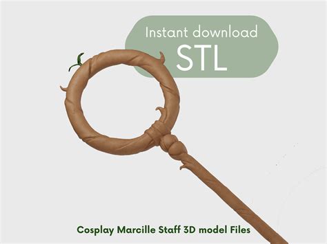 Marcille Magic Staff Cosplay 3D Model - Etsy