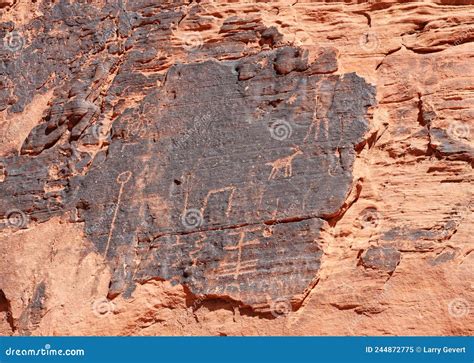 Petroglyphs, Valley Of Fire Royalty-Free Stock Photography ...