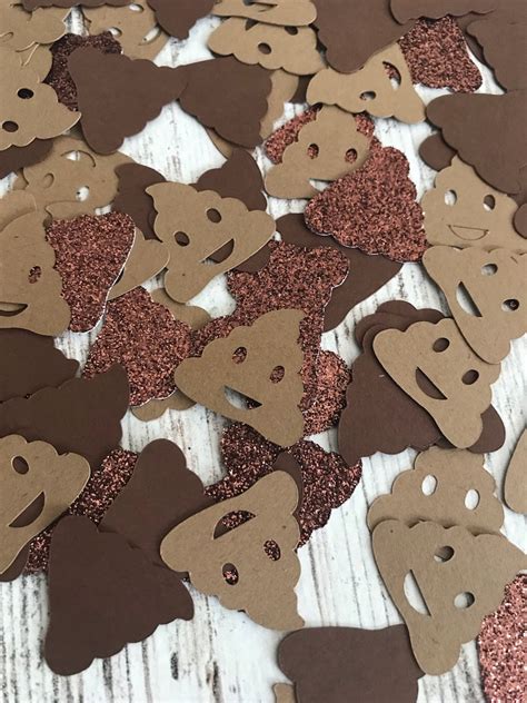 Poop Emoji Party Confetti Party Decorations Emoji Party | Etsy