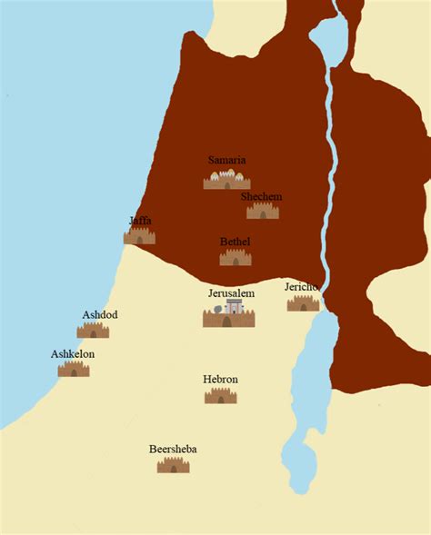 Ancient Samaria Map