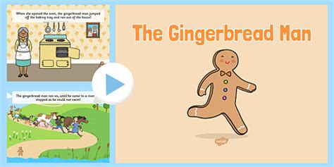 The Gingerbread Man PowerPoint Story | Gingerbread man story, Character ...