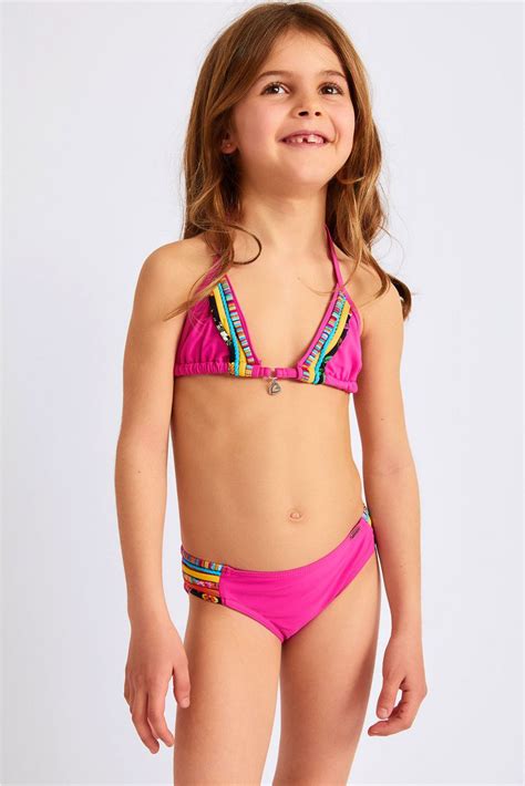 Children's plain pink two-piece swimsuit | MUMBA SPRING | Banana Moon ...