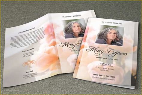 40 Funeral Booklet Template Free Download | Heritagechristiancollege